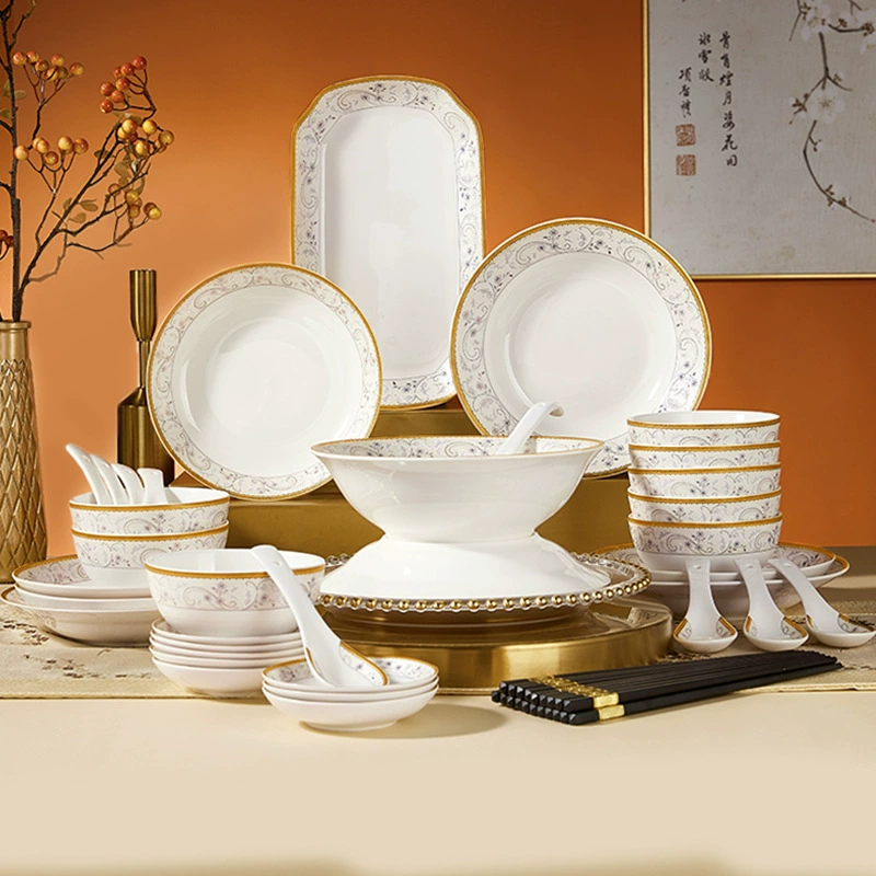 Modern Porcelain Dinnerware Set — Ceramic (No.756029)